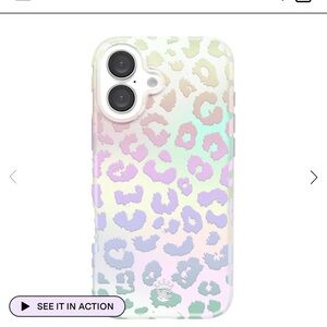 Velvet caviar white opal leopard phone case
